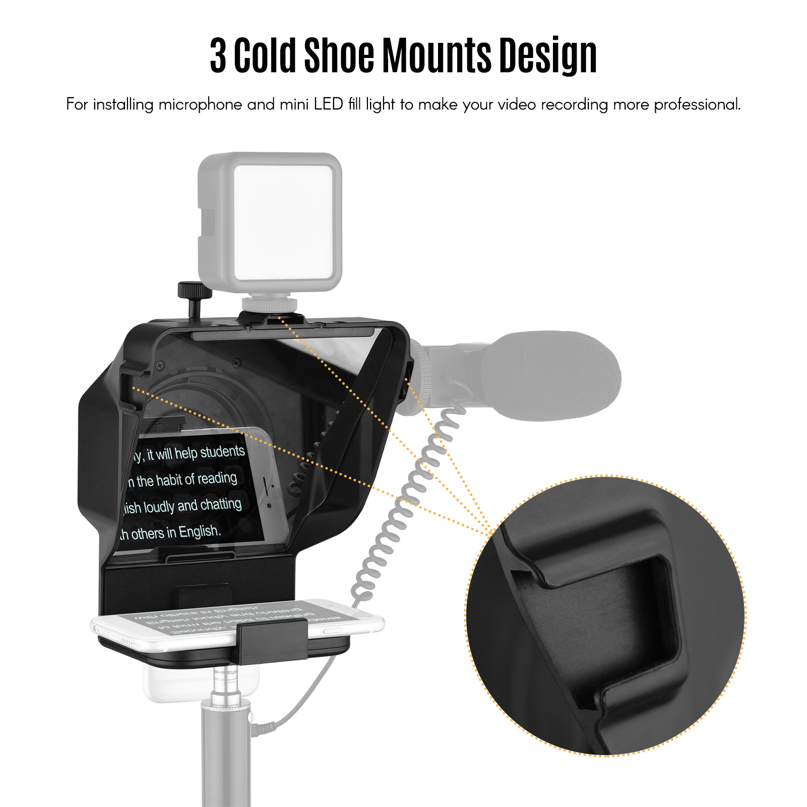 Andoer-apuntador Teleprompter  - Photography Prompt reseña y precio